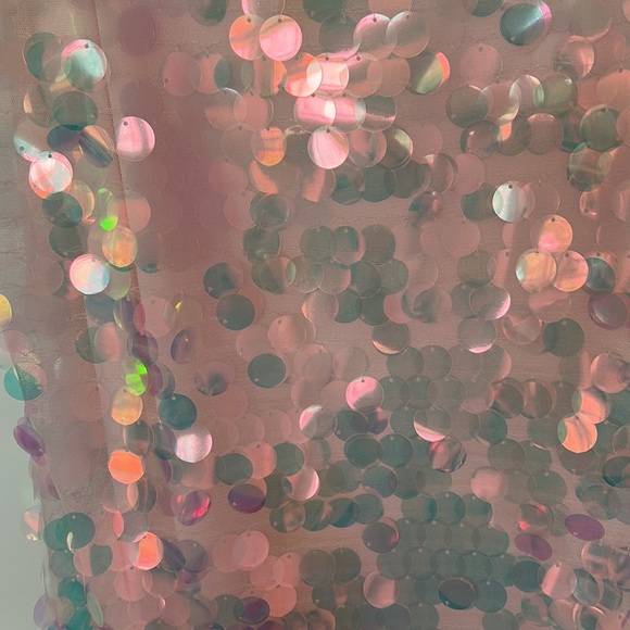 INC peachy pink paillette top🦄💖🦄 - Picture 3 of 8